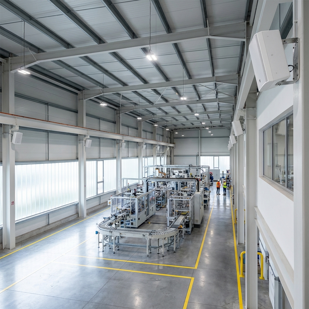 Proizvodni obrat z EN54 zvočniki