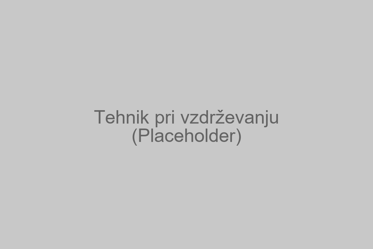 Tehnik pri vzdrževanju